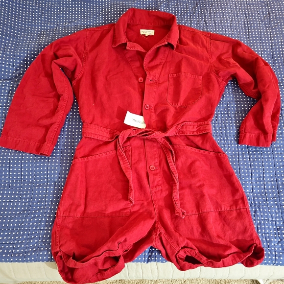 NILI LOTAN ARIANA JUMPSUIT IN SUNKISSED RED - Picture 6 of 12